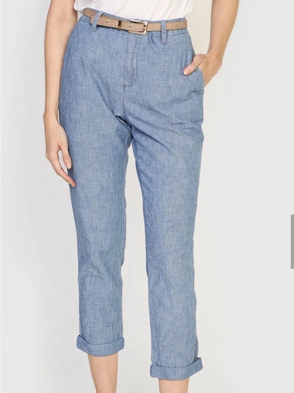 GAP Light Blue Chambray Trousers